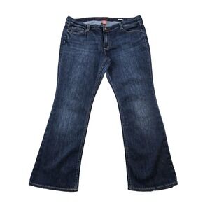 AriZona Junior's 15 Jeans Stretch Mid Rise Bootcut Dark Wash Denim 36" X 28"